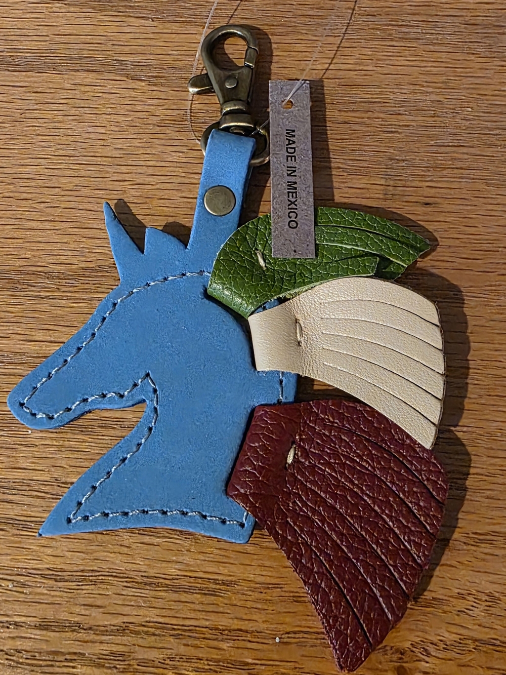 🦄 Portland Leather Unicorn Keychain, Unicorn Colors